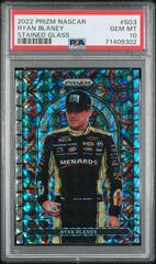 Ryan Blaney #SG3 Racing Cards 2022 Panini Prizm Nascar Stained Glass Prices