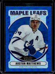 Auston Matthews [Blue Rainbow] Hockey Cards 2022 O-Pee-Chee Platinum Retro Prices