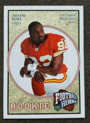 Dwayne Bowe #116 Football Cards 2007 Upper Deck Football Heroes Prices