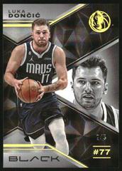 Luka Doncic [Holo Gold] Basketball Cards 2022 Panini Black Prices