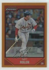 Scott Rolen [Orange Refractor] Baseball Cards 2007 Bowman Chrome Prices
