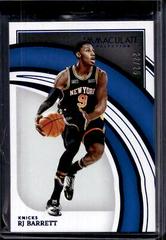 RJ Barrett [Blue] Basketball Cards 2021 Panini Immaculate Collection Prices