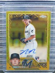 Max Meyer [Yellow] Baseball Cards 2023 Topps Gilded Collection Chrome Gold Etch Autographs Prices