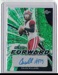 Caleb Williams [Metalized Sparkles Green] #BA-CW1 Football Cards 2022 Leaf Flash Autographs Prices