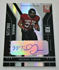 Michael Turner #175 Football Cards 2004 Panini Donruss Elite Turn of the Century Autographs Prices
