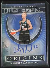 Courtney Vandersloot [Blue] #UA-CVS Basketball Cards 2023 Panini Origins WNBA Universal Autographs Prices