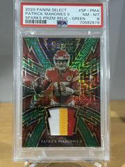 Patrick Mahomes II [Sparks Green Prizm] Football Cards 2020 Panini Select Sparks Prices
