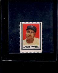 Duke Snider Baseball Cards 1962 Topps Stamps Prices