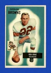Kenny Konz Football Cards 1955 Bowman Prices