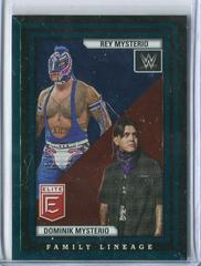 Dirty Dominik Mysterio / Rey Mysterio [Teal] #7 Wrestling Cards 2023 Donruss Elite WWE Family Lineage Prices