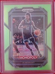 Ja Morant [Neon Green] Basketball Cards 2022 Panini Prizm Monopoly Prices