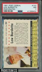 Lew Burdette [Perforated] Baseball Cards 1961 Post Cereal Prices