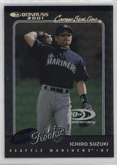 Ichiro Suzuki [Career Stat Line] #195 Baseball Cards 2001 Donruss Prices