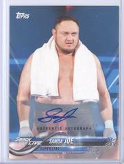Samoa Joe [Blue Autograph] #83 Wrestling Cards 2017 Topps WWE Prices