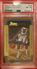 Carmelo Anthony [Gold] Basketball Cards 2003 Bowman Prices