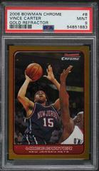 Vince Carter Gold Refractor Basketball Cards 2006 Bowman Chrome Prices