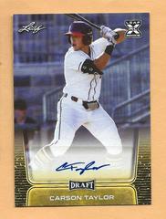 Carson Taylor [Retail Gold] #BA-CT2 Baseball Cards 2020 Leaf Draft Autographs Prices