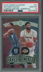 Anthony Davis [Emerald] #21 Basketball Cards 2019 Panini Illusions Career Lineage Prices