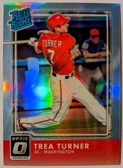 Trea Turner [Carolina Blue] Baseball Cards 2016 Panini Donruss Optic Prices