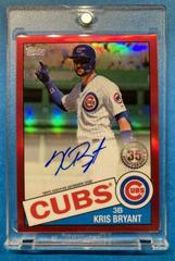 Kris Bryant [Red Refractor] Baseball Cards 2020 Topps Chrome 1985 Autographs Prices