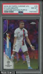 Kylian Mbappe [Purple] Soccer Cards 2019 Topps Chrome UEFA Champions League Sapphire Prices