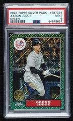 Aaron Judge [Green] #T87C-37 Baseball Cards 2022 Topps Silver Pack 1987 Chrome Prices