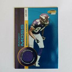 Randy Moss [Blue] #133 Football Cards 2001 Pacific Invincible Prices