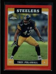 Troy Polamalu [Red Refractor] #3 Football Cards 2006 Topps Chrome Prices