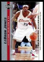 LeBron James [2007 Cleveland National] #19 Basketball Cards 2003 Upper Deck Phenomenal Beginning Prices