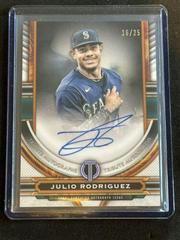 Julio Rodriguez [Orange] #TA-JR Baseball Cards 2023 Topps Tribute Autographs Prices
