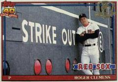 Roger Clemens Baseball Cards 1991 Topps Desert Shield Prices