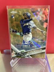 Lewis Brinson [Autograph Gold Refractor] Baseball Cards 2017 Topps Chrome Update Prices