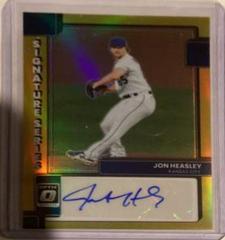 Jon Heasley [Gold] #SIGS-JH Baseball Cards 2022 Panini Donruss Optic Signature Series Prices
