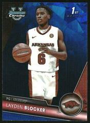 Layden Blocker #7 Basketball Cards 2023 Bowman Chrome University Sapphire Prices