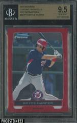 Bryce Harper [Red Refractor] #214 Baseball Cards 2012 Bowman Chrome Prices
