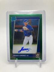 Andres Gimenez [Green] Baseball Cards 2021 Panini Donruss Optic Rated Rookie Signatures Prices