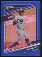 Aaron Judge [Holo Blue] #182 Baseball Cards 2021 Panini Donruss Prices