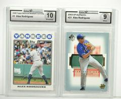Alex Rodriguez #21 Baseball Cards 2003 SP Authentic Prices