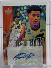 Ochai Agbaji #8 Basketball Cards 2023 Panini Court Kings Impressionist Ink Prices