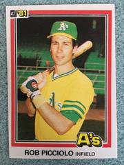 Rob Picciolo [Rob on Front] Baseball Cards 1981 Donruss Prices