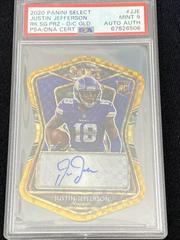 Justin Jefferson [Gold Prizm Die-Cut] Football Cards 2020 Panini Select Rookie Signatures Prices