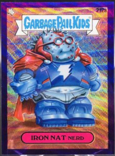 Iron NAT Nerd [Purple Wave Refractor] #212a 2022 Garbage Pail Kids Chrome