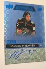 Mason McTavish [Blue] #DTAA-MM Hockey Cards 2021 Upper Deck Credentials Debut Ticket Access Autographs Prices