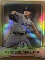 Clayton Kershaw [Gold Refractor] Baseball Cards 2010 Bowman Platinum Prices