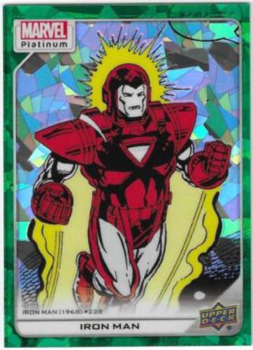 Iron Man [Green Crackle] #123 Marvel 2023 Upper Deck Platinum