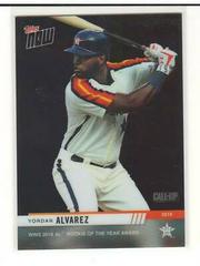 Yordan Alvarez Baseball Cards 2019 Topps Now Future Award Winners Chrome Prices