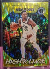 Donovan Mitchell [Flash] Basketball Cards 2019 Panini Hoops Premium Stock High Voltage Prices