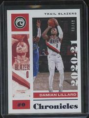 Damian Lillard [Purple] Basketball Cards 2020 Panini Chronicles Prices
