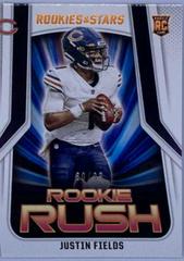 Justin Fields [Orange] #RR4 Football Cards 2021 Panini Rookies and Stars Rush Prices