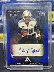 Chris Johnson [Blue] Football Cards 2021 Panini Chronicles Ascension Autographs Prices